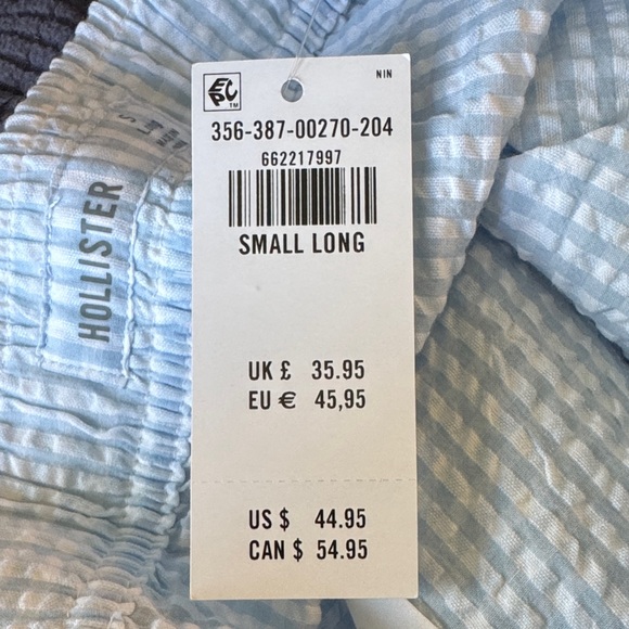 Hollister Other - Hollister Light Blue & White Striped PJ Pants - Long